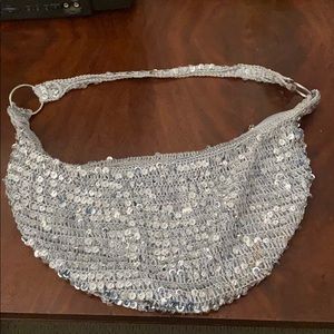 Small sequin hobo bag